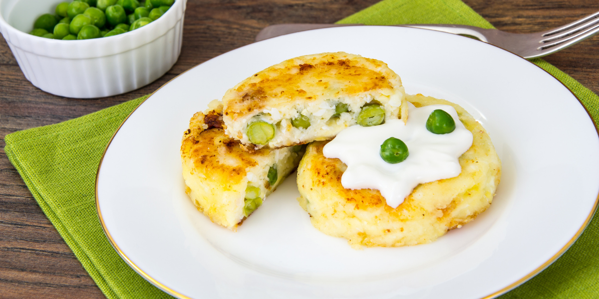 Baked Cheesy-‘Peasy’ Rice Balls