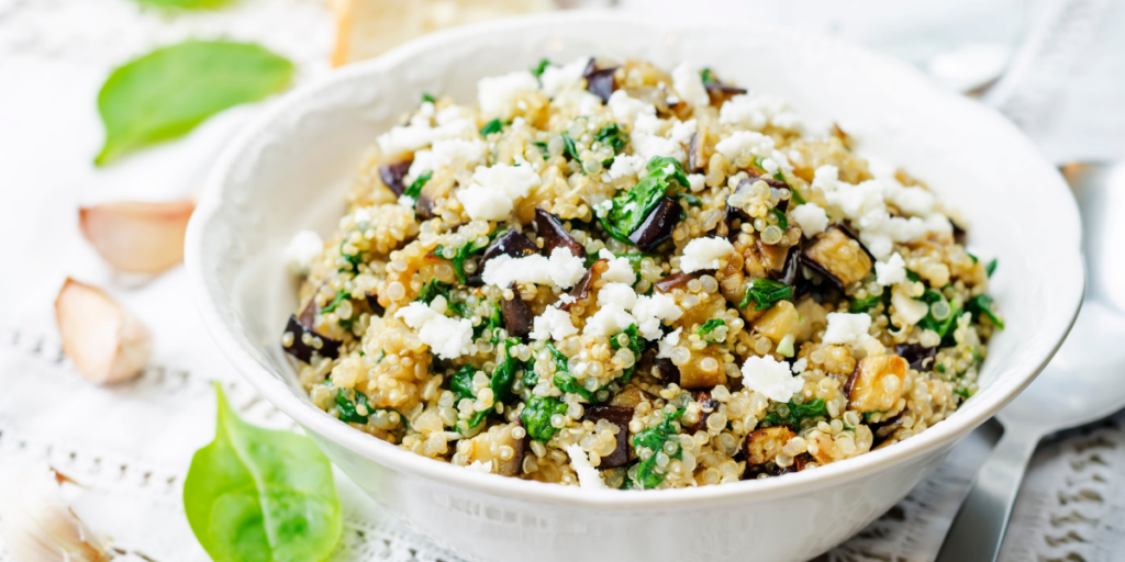 Warm Quinoa Salad With Roasted Eggplant — MO Marketplace