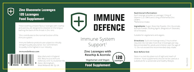 Immune Defence Ingredients