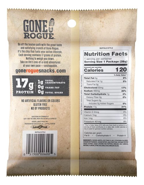 Gone rogue Back of Package Buffalo
