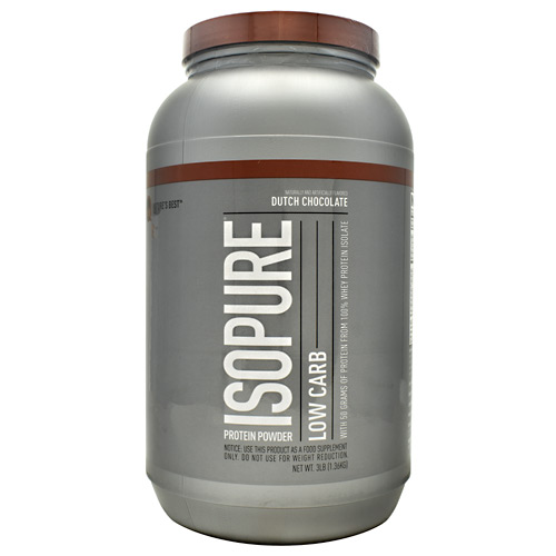 Natures Best Low Carb Isopure Dutch Chocolate