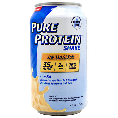 Pure Protein Shake 35 Grams Vanilla Cream Low fat