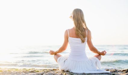 Woman meditating