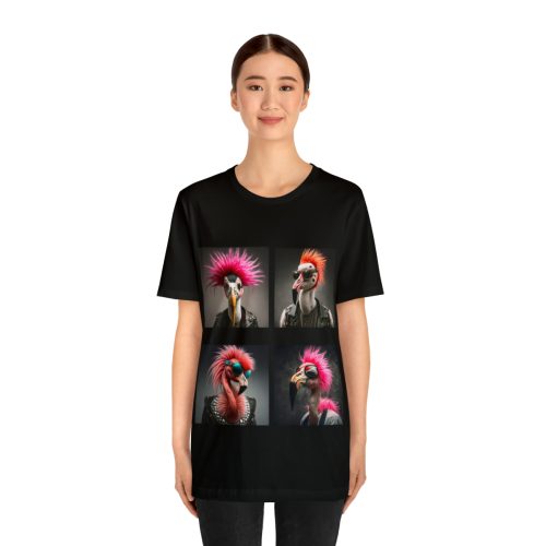 punk rock flamingos unisex jersey short sleeve tee 14