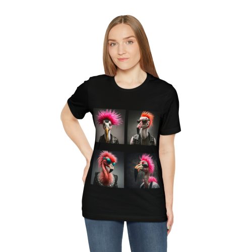 punk rock flamingos unisex jersey short sleeve tee 16