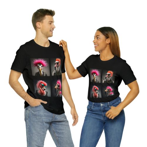 punk rock flamingos unisex jersey short sleeve tee 21