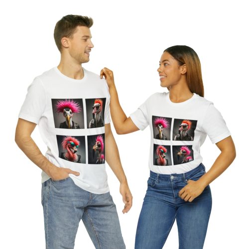 punk rock flamingos unisex jersey short sleeve tee 9